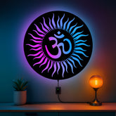 Om Wall Hanging – Premium Acrylic Meditation Art for Home & Living Room Decor