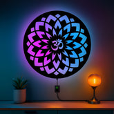 Om Wall Hanging – Premium Acrylic Meditation Art for Home & Living Room Decor