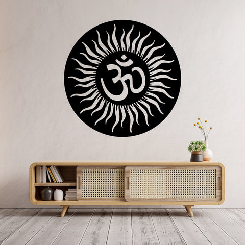 Om Wall Hanging – Premium Acrylic Meditation Art for Home & Living Room Decor