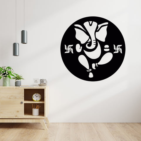 Ganesha Wall Hanging – Premium Acrylic Meditation Art for Home & Living Room Decor