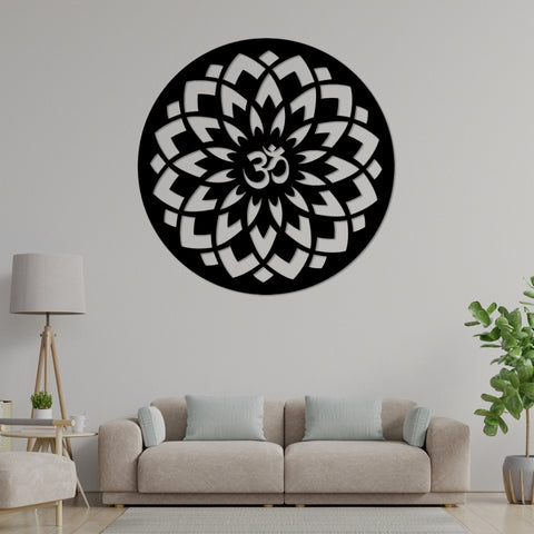 Om Wall Hanging – Premium Acrylic Meditation Art for Home & Living Room Decor