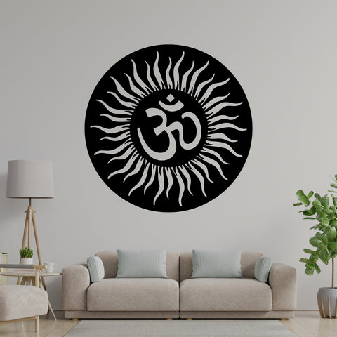 Om Wall Hanging – Premium Acrylic Meditation Art for Home & Living Room Decor
