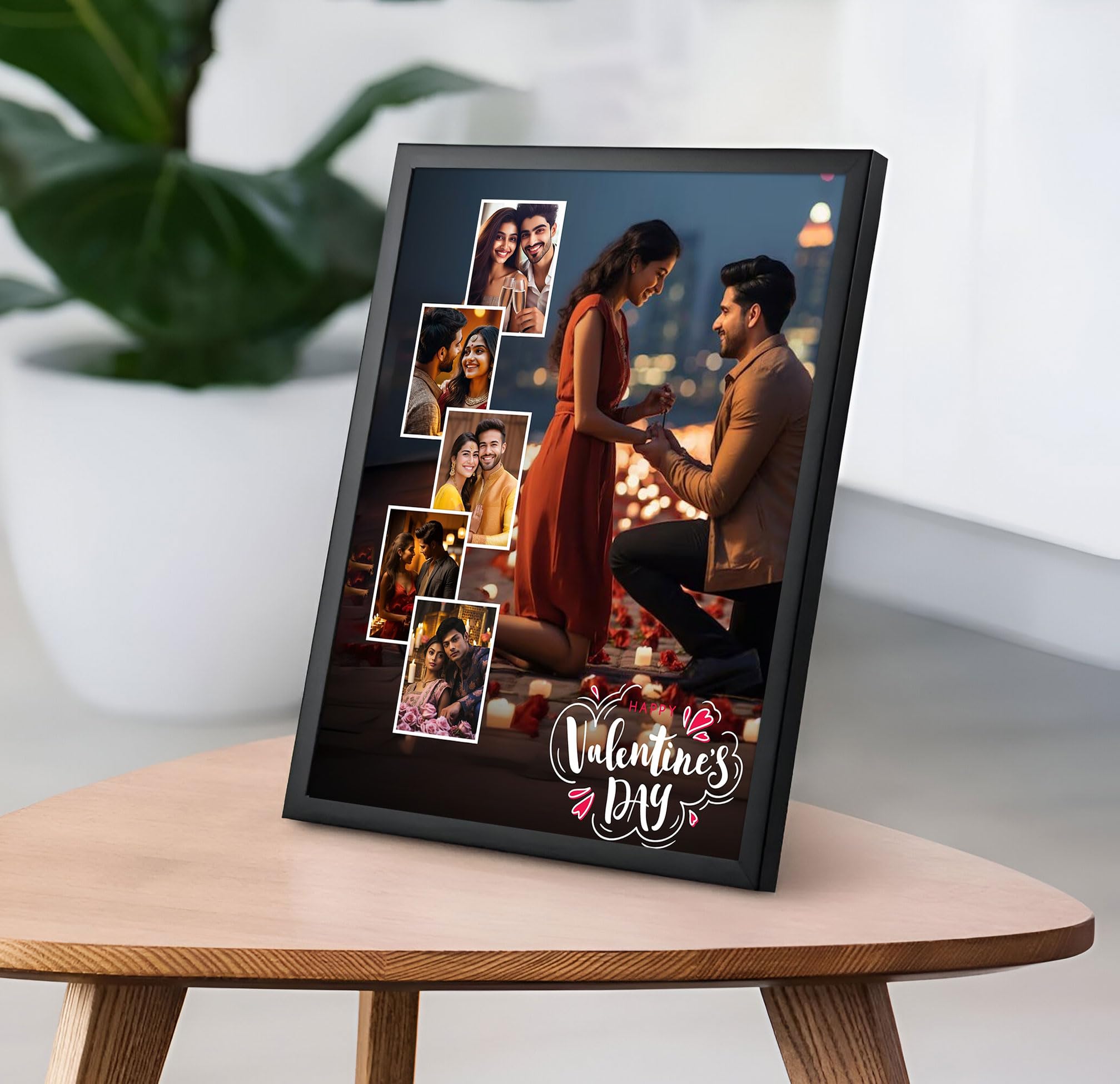 Glowitt Personalized Led Photo Frame - 4K UV Printed Led Photo Frame | Diwali Gift, Valentine Wedding Birthday Gift for Couple, Wife, Husband & Parents (Eternal Bliss, A4 (9 x 13))