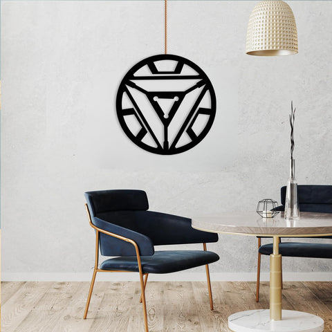 Glowitt Smart Neon Wall Lamp – Arc Reactor-Inspired 3D Decor with App Control & Music Sync for Living Room | Bedroom | Gifts | Wall Hangings for Home Decoration | Modern Decor Items (12 X 12)