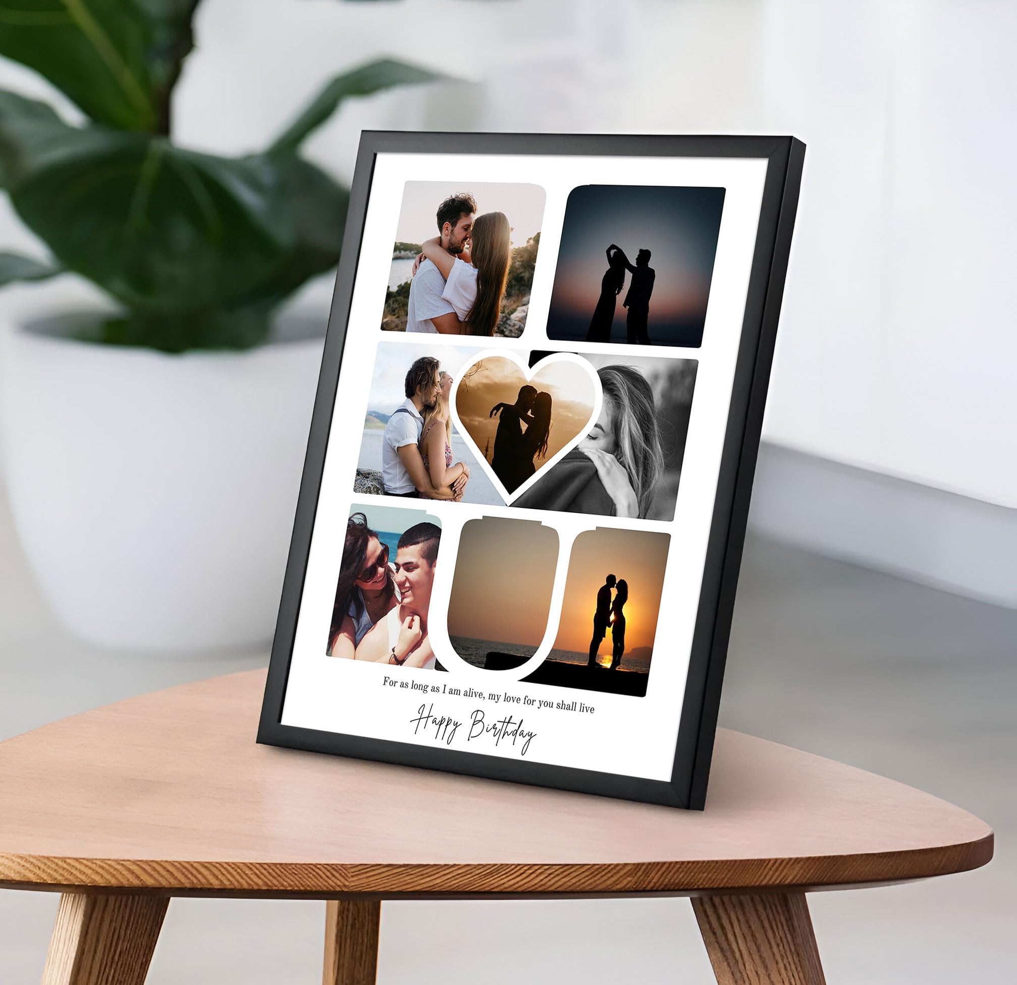 Glowitt Personalized Led Photo Frame - 4K UV Printed Led Photo Frame | Diwali Gift, Valentine Wedding Birthday Gift for Couple, Wife, Husband & Parents (Eternal Bliss, A4 (9 x 13))