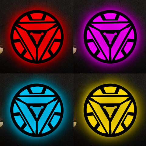 Glowitt Smart Neon Wall Lamp – Arc Reactor-Inspired 3D Decor with App Control & Music Sync for Living Room | Bedroom | Gifts | Wall Hangings for Home Decoration | Modern Decor Items (12 X 12)