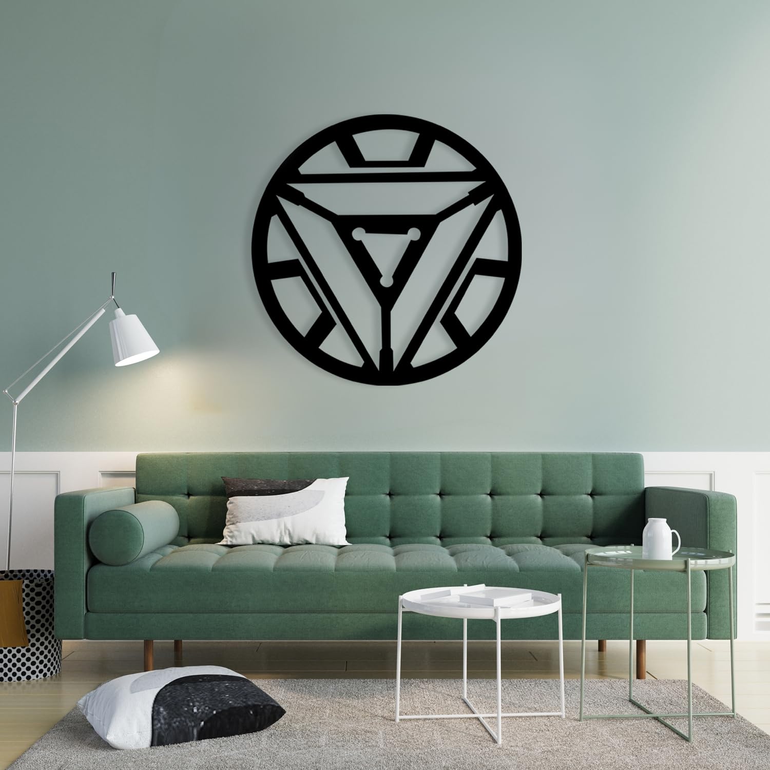 Glowitt Smart Neon Wall Lamp – Arc Reactor-Inspired 3D Decor with App Control & Music Sync for Living Room | Bedroom | Gifts | Wall Hangings for Home Decoration | Modern Decor Items (12 X 12)