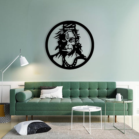 Glowitt Smart Neon Wall Lamp – Hanuman Ji-Inspired 3D Decor with App Control & Music Sync for Living Room | Bedroom | Gifts | Wall Hangings for Home Decoration | Modern Decor Items (12 X 12)