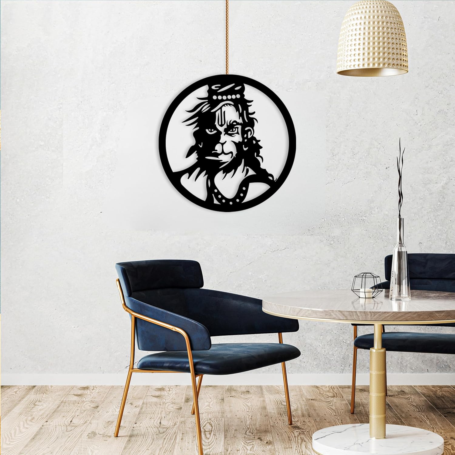 Glowitt Smart Neon Wall Lamp – Hanuman Ji-Inspired 3D Decor with App Control & Music Sync for Living Room | Bedroom | Gifts | Wall Hangings for Home Decoration | Modern Decor Items (12 X 12)