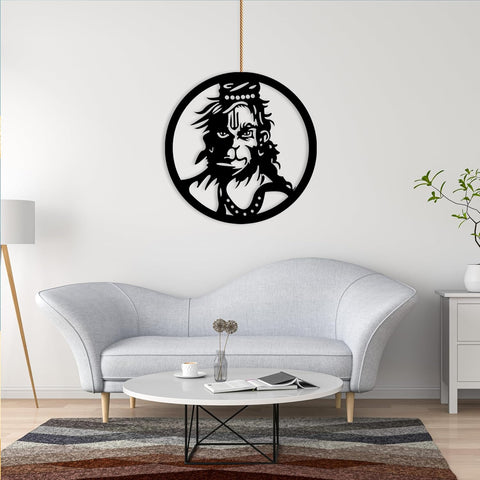 Glowitt Smart Neon Wall Lamp – Hanuman Ji-Inspired 3D Decor with App Control & Music Sync for Living Room | Bedroom | Gifts | Wall Hangings for Home Decoration | Modern Decor Items (12 X 12)