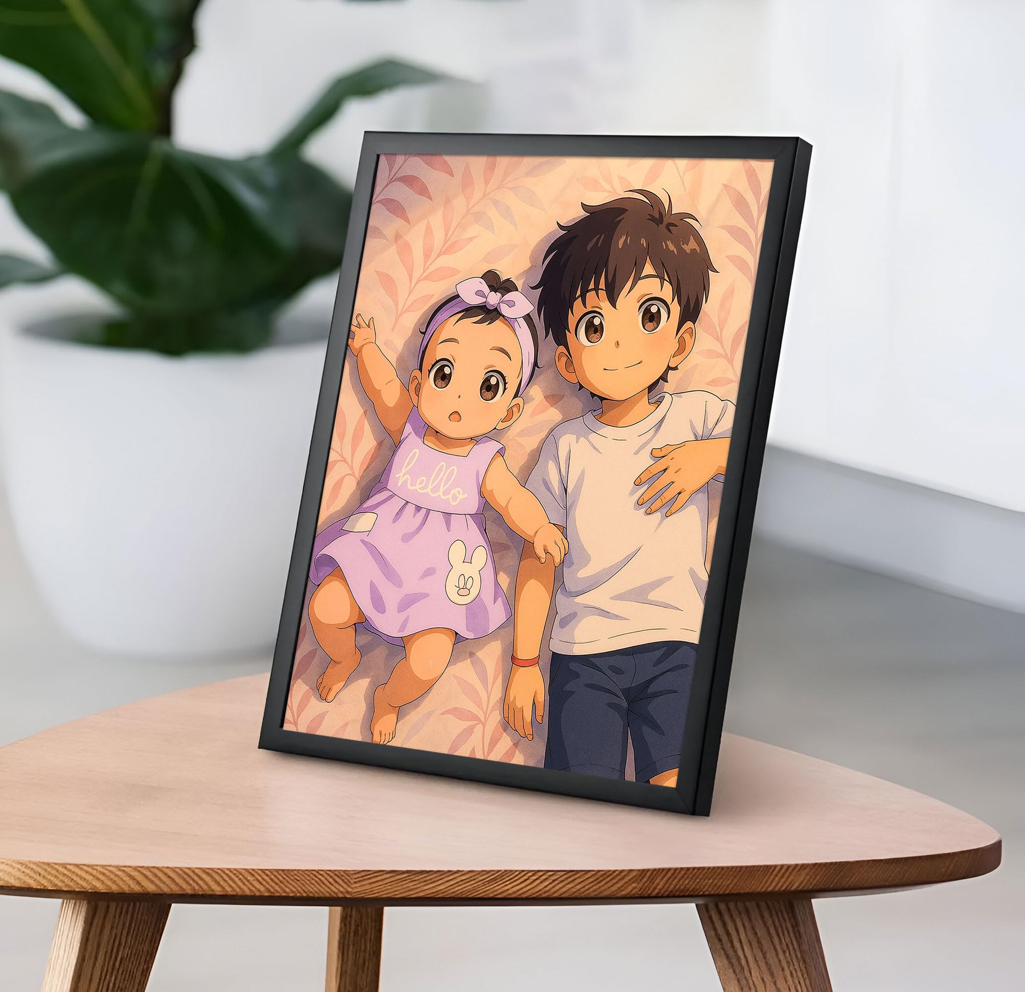 Glowitt Personalized Led Photo Frame - 4K UV Printed Led Photo Frame | Diwali Gift, Valentine Wedding Birthday Gift for Couple, Wife, Husband & Parents (Eternal Bliss, A4 (9 x 13))