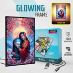 Parvati ji LED Photo Frame / Lightbox Poster For Walls Or Tabletops