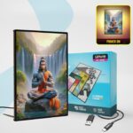 Hanuman Ji LED Photo Frame / Lightbox Poster For Walls Or Tabletops